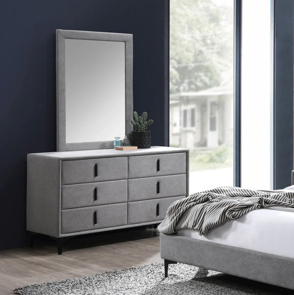 Porter Dresser with Mirror - Elegant Wooden Dresser with Spacious Storage and Mirror