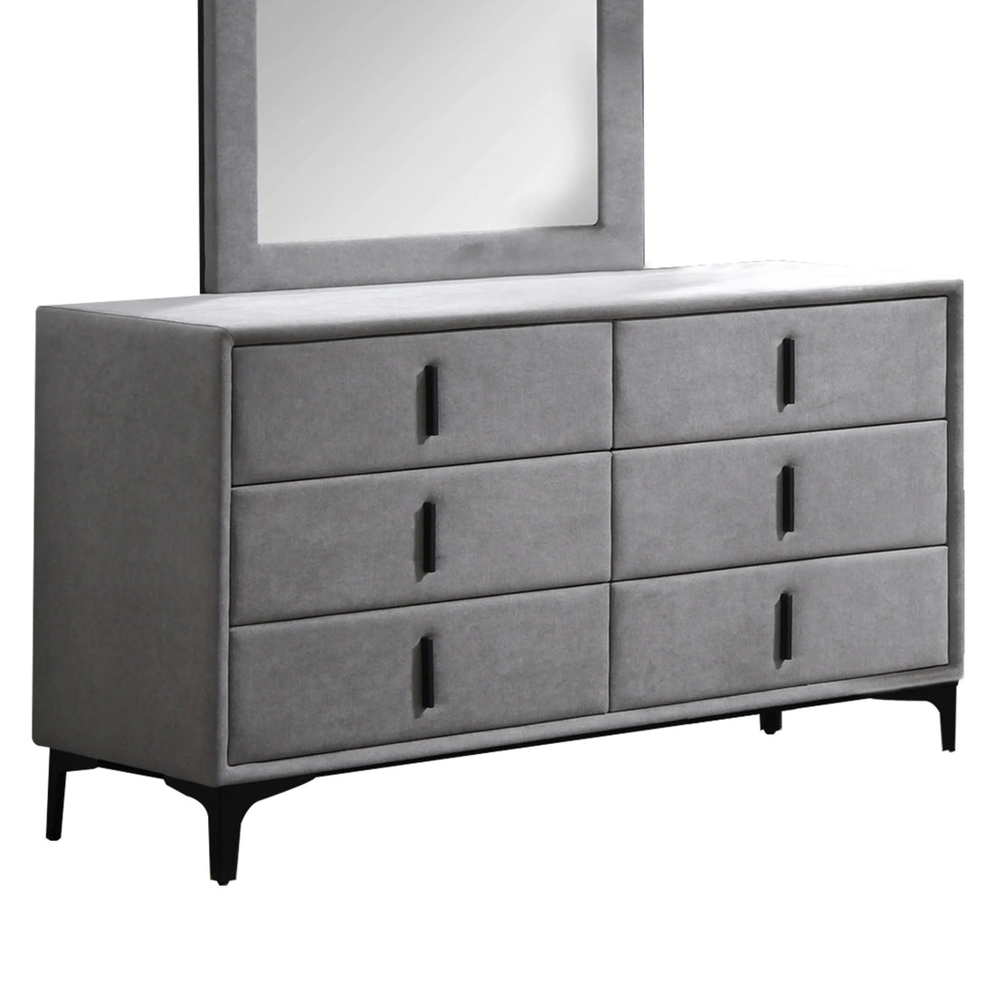 Porter Dresser with Mirror - Elegant Wooden Dresser with Spacious Storage and Mirror