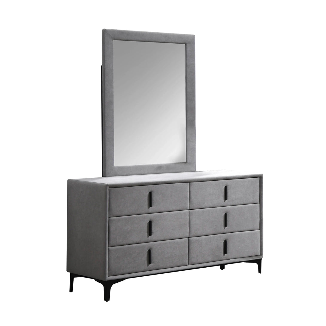 Porter Dresser with Mirror - Elegant Wooden Dresser with Spacious Storage and Mirror