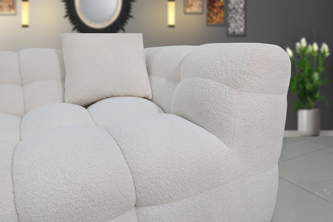 Puffy L-Shape Sofa by Timber Land Furniture - Cozy Comfort with Modern Design for Living Rooms