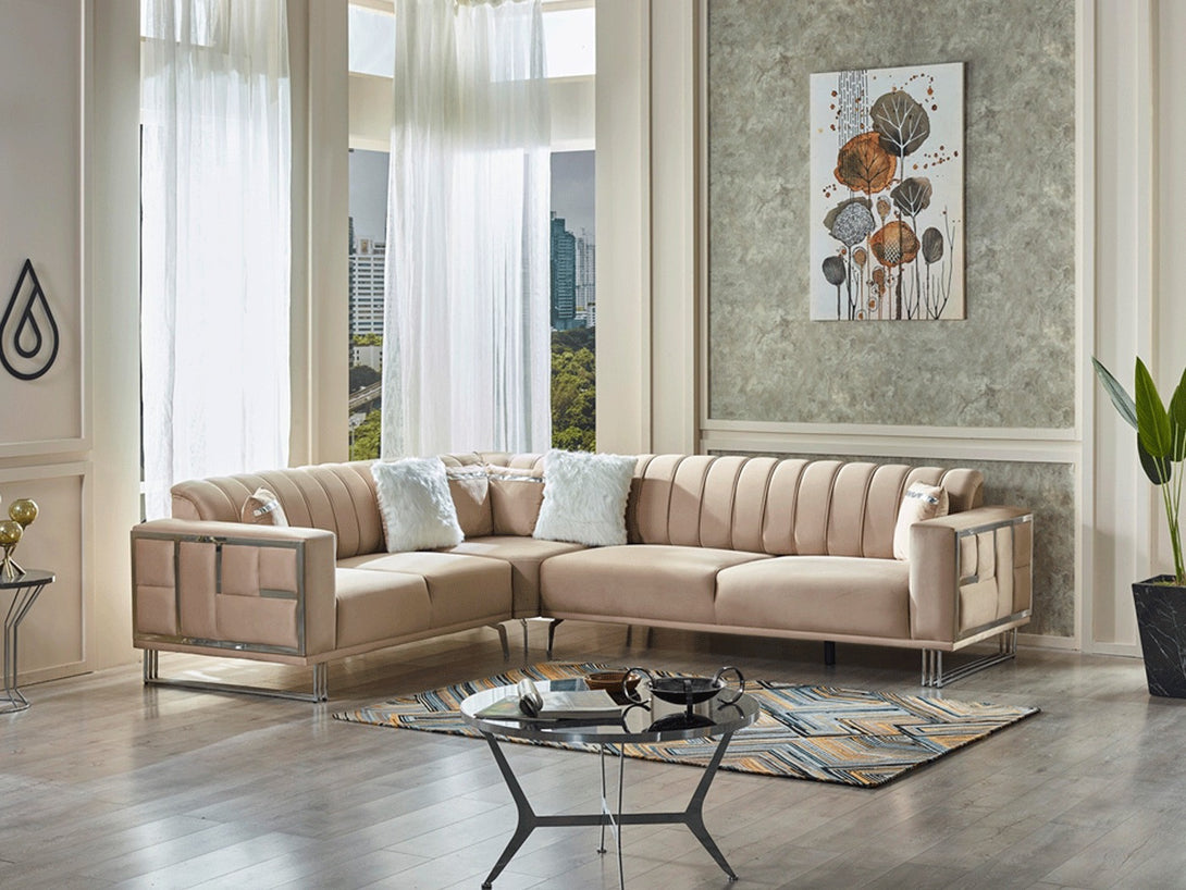 Puzzle Sectional Sofa - Modular customizable sectional in premium fabric