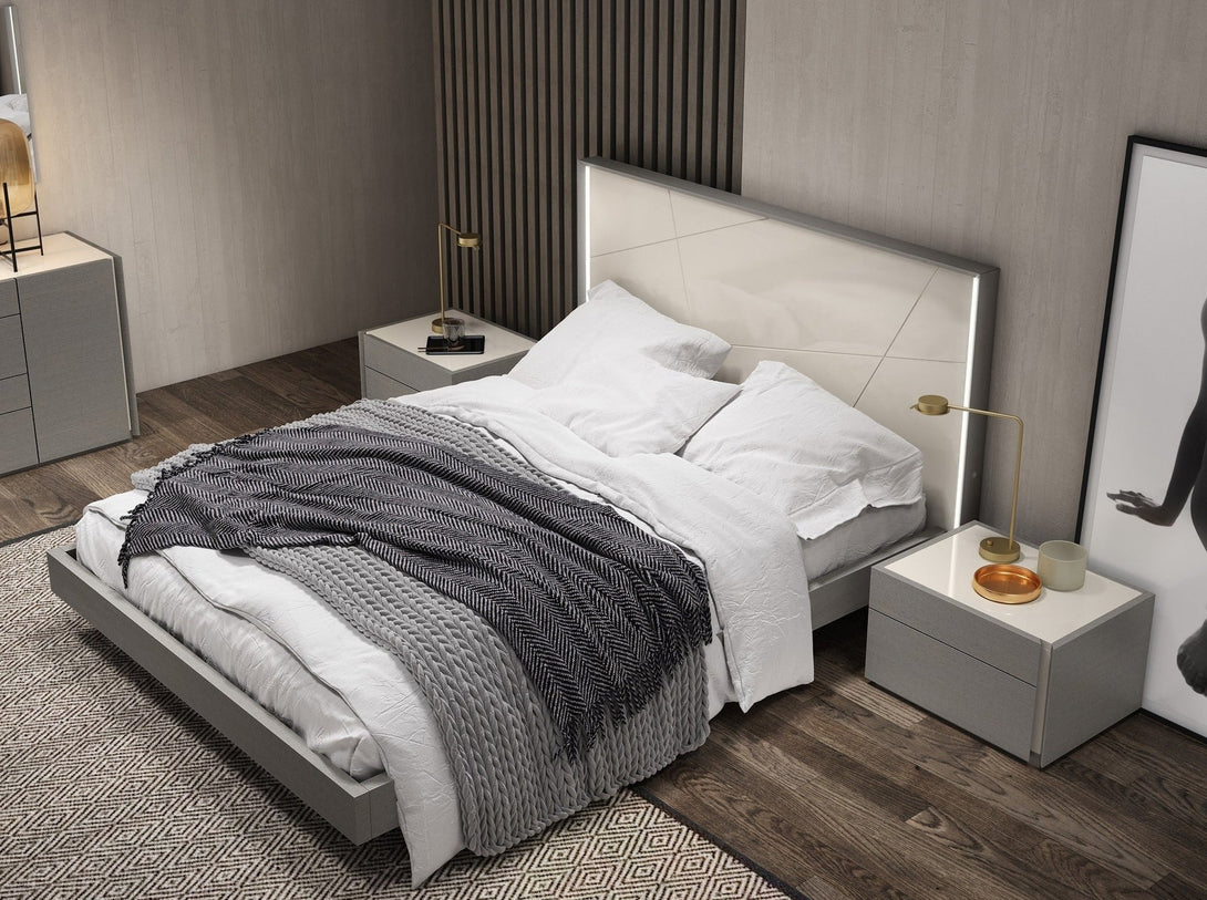Sintra Bedroom Set with bed, wardrobe, and bedside tables - Timber Land Furniture
