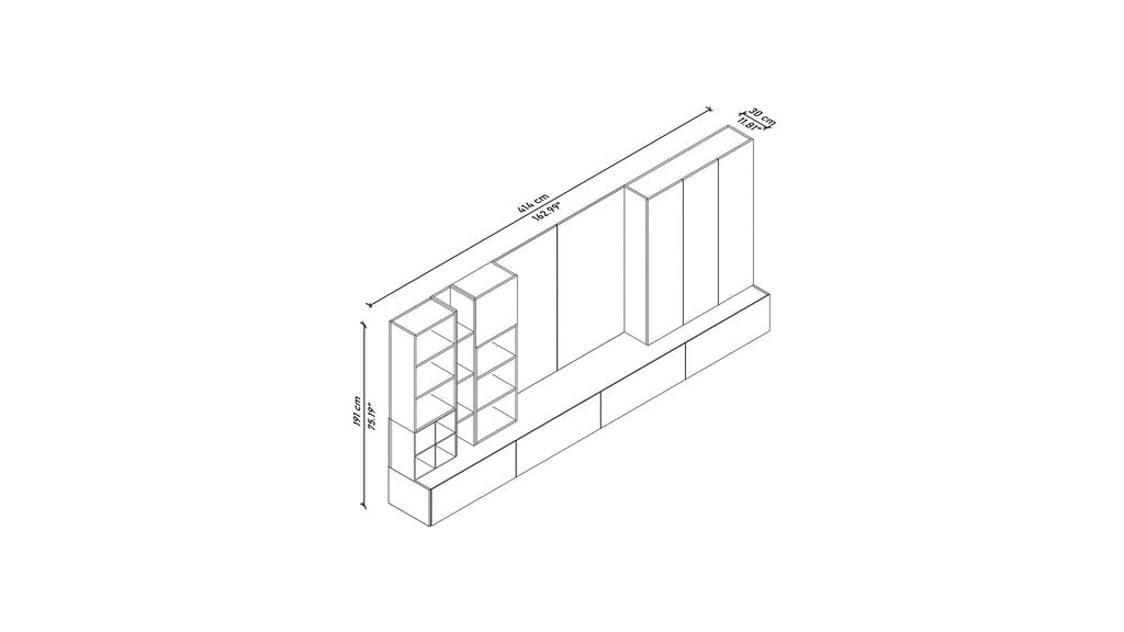 Solara Stand Solara TV Unit | Modern TV Stand with Shelving and Storage – Timber ...