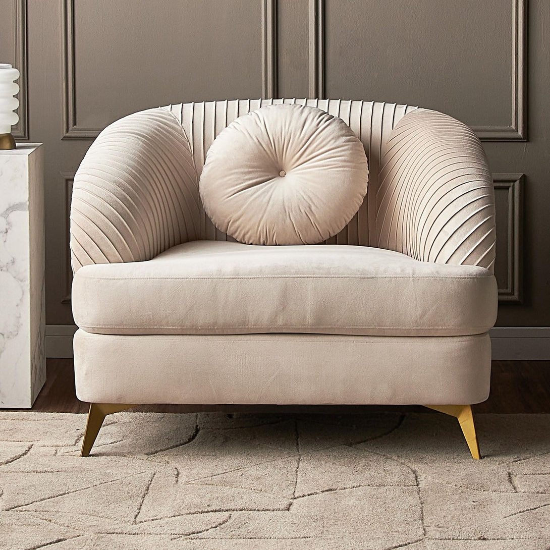 Solis Velvet Sofa Set with plush velvet upholstery, cushioned seating, and elegant design.