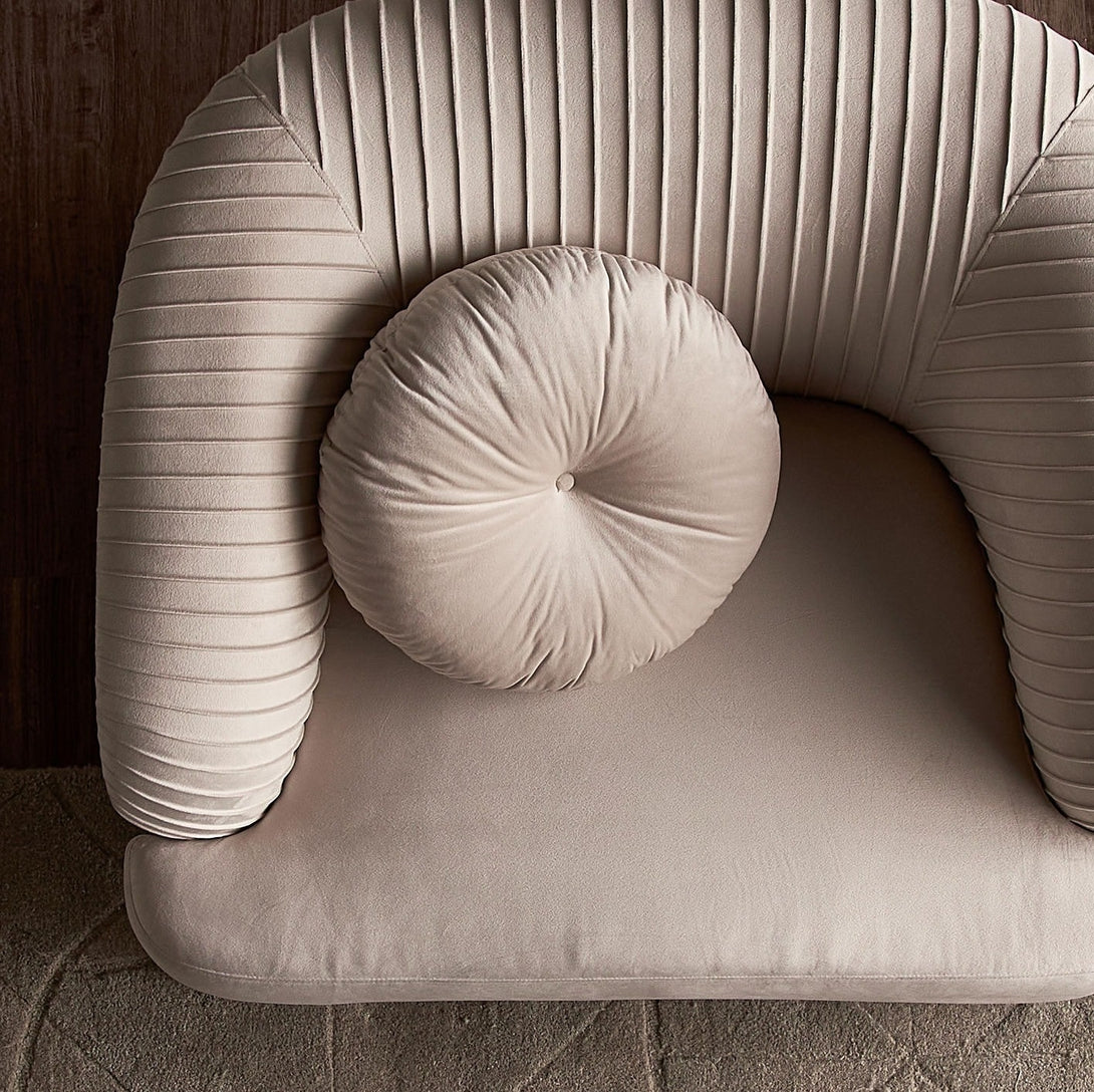 Solis Velvet Sofa Set with plush velvet upholstery, cushioned seating, and elegant design.