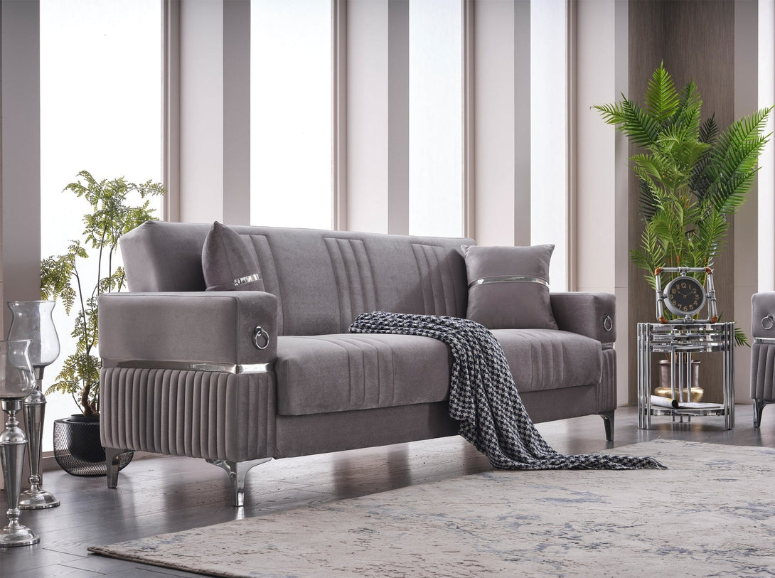 Tilda Living Room Sofa Set with modern design, wooden frame, and plush cushions.