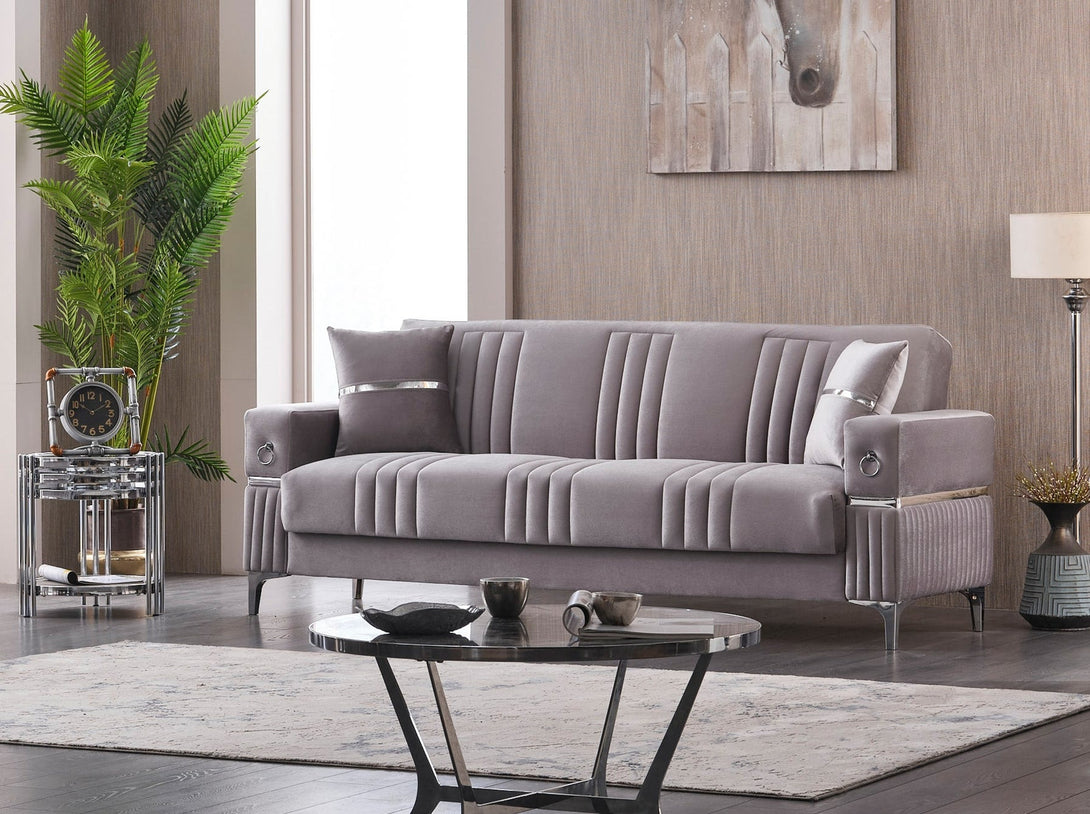 Tilda Living Room Sofa Set with modern design, wooden frame, and plush cushions.