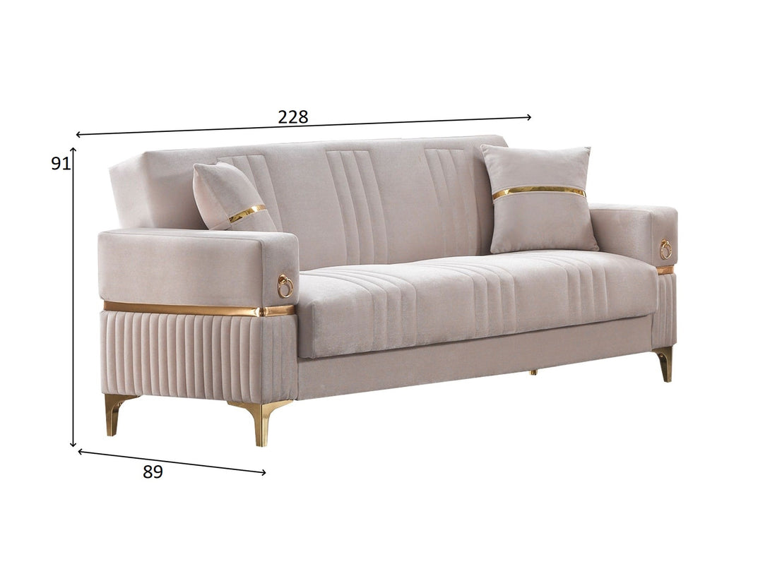 Tilda Living Room Sofa Set with modern design, wooden frame, and plush cushions.