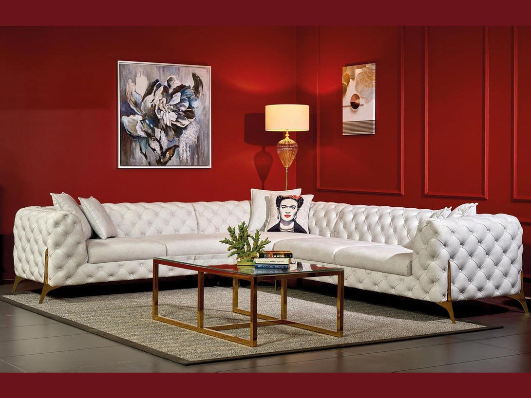Togo Sectional Sofa - Modern low-profile modular sofa with plush cushions