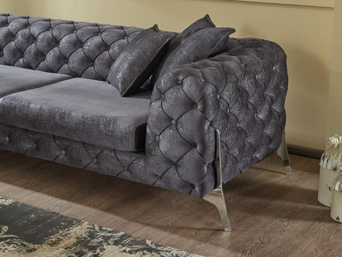 Togo Sectional Sofa - Modern low-profile modular sofa with plush cushions