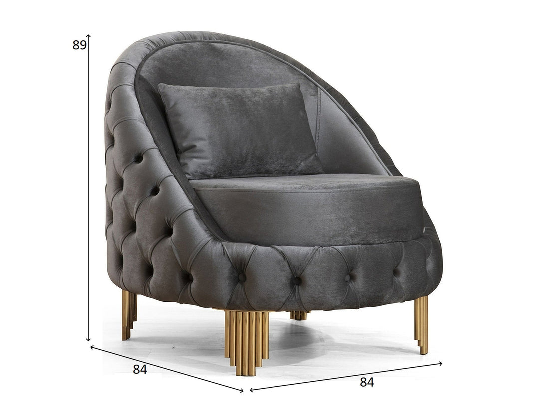 Vanessa Living Room Sofa Set with sleek modern design, wooden frame, and plush cushions.