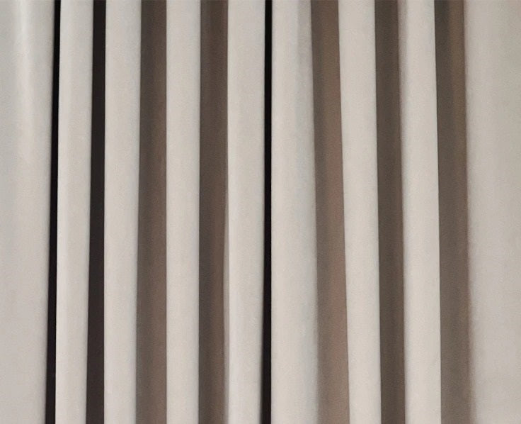 Wave Style Blackout Curtains Dubai – Elegant Light Blocking Ripple Fold Curtains