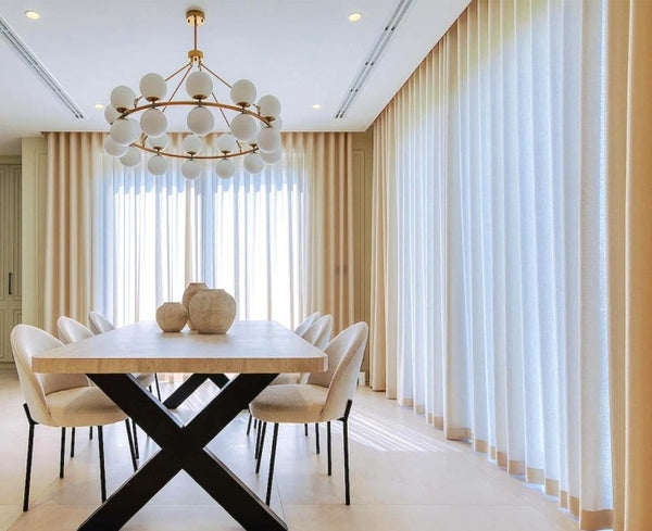 Wave Style Sheer Curtains